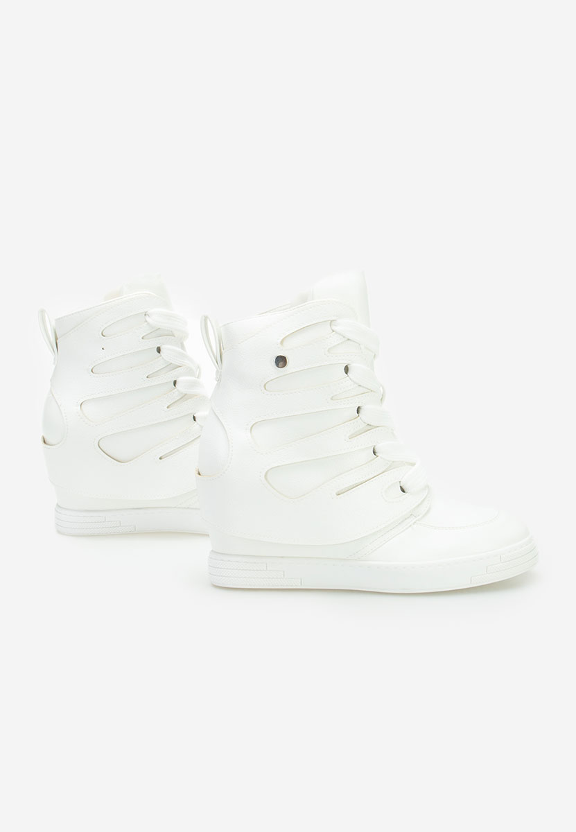 Sneakers con zeppa Kaia bianchi