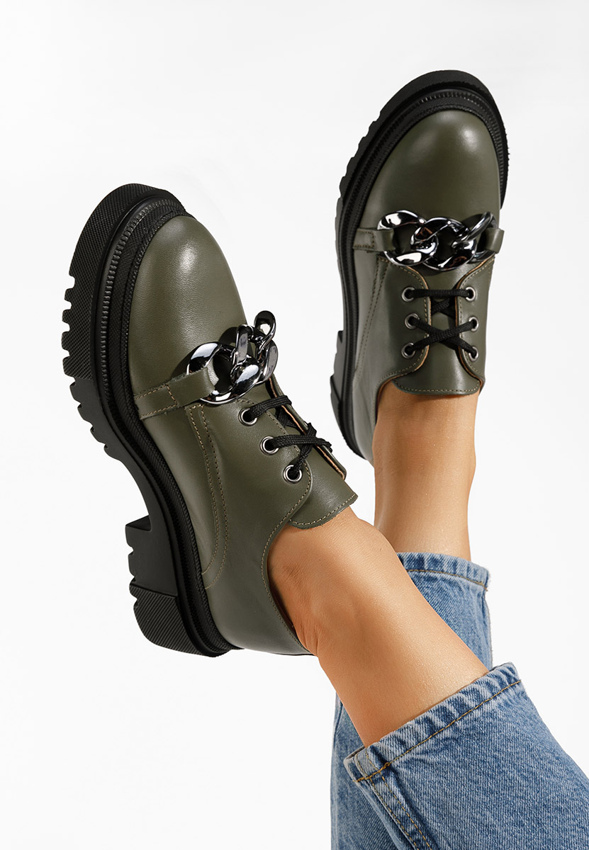 Scarpe basse donna pelle Vorea Cachi