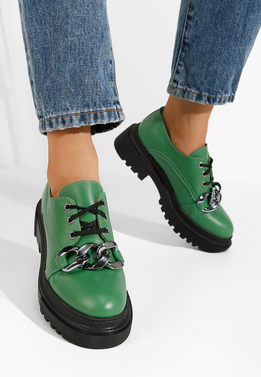Scarpe basse donna pelle Vorea Verdi