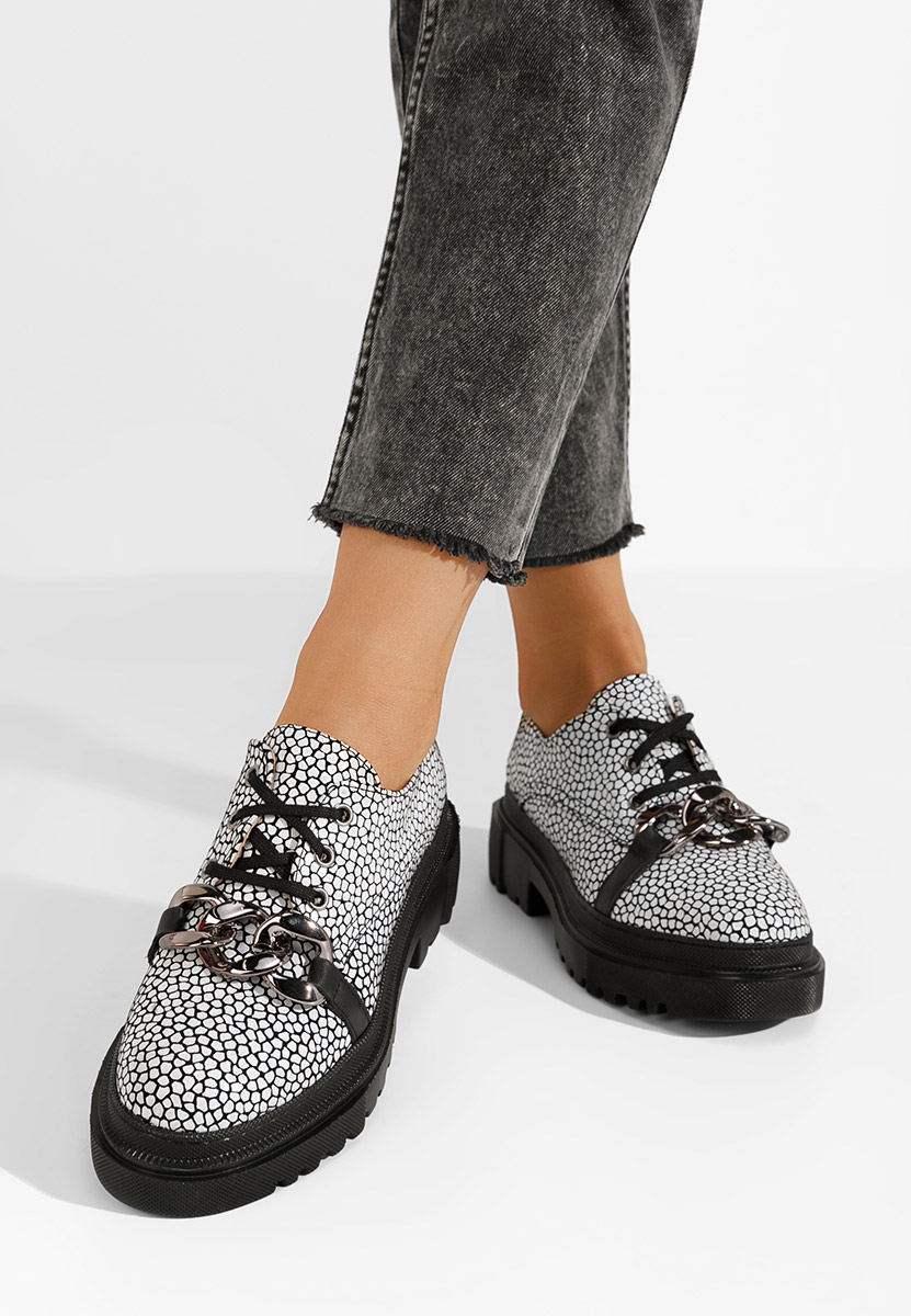 Scarpe basse donna pelle Vorea Bianchi