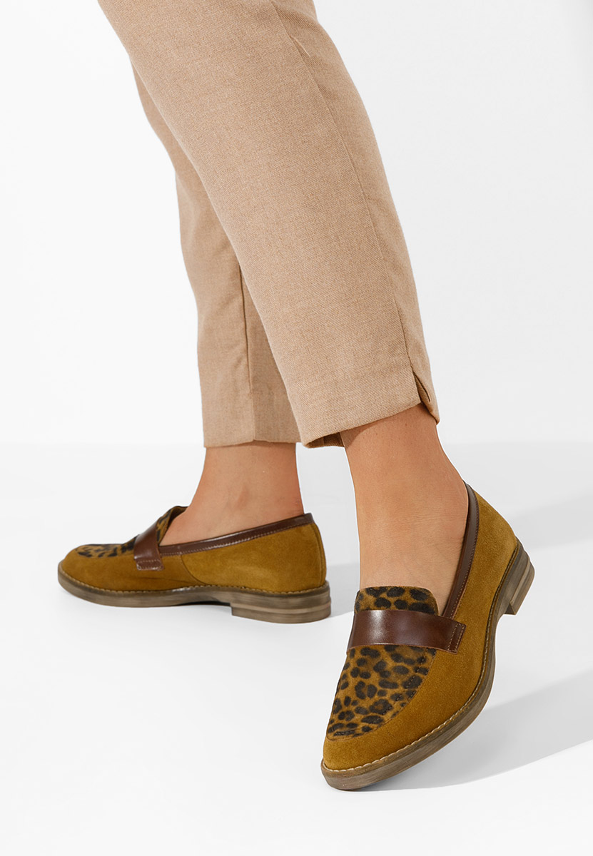 Mocassini donna pelle Aleda V2 Camel