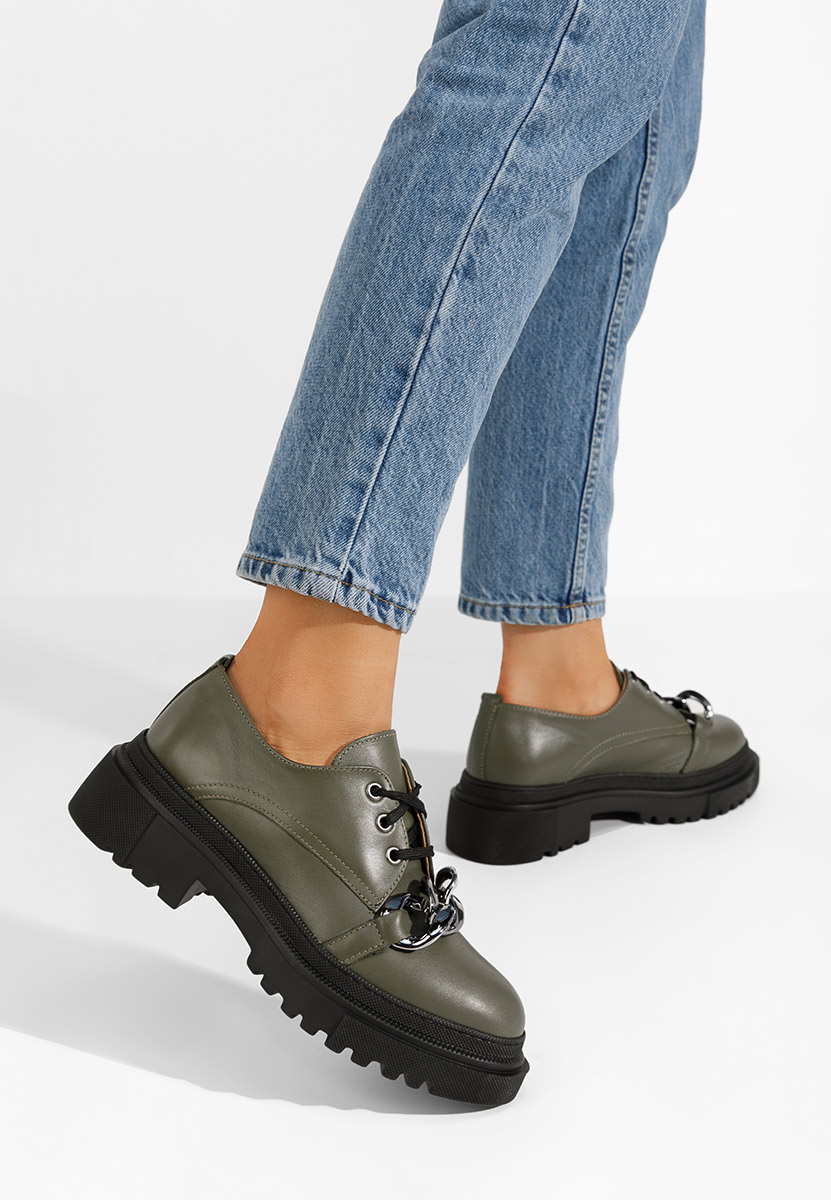 Scarpe basse donna pelle Vorea Cachi