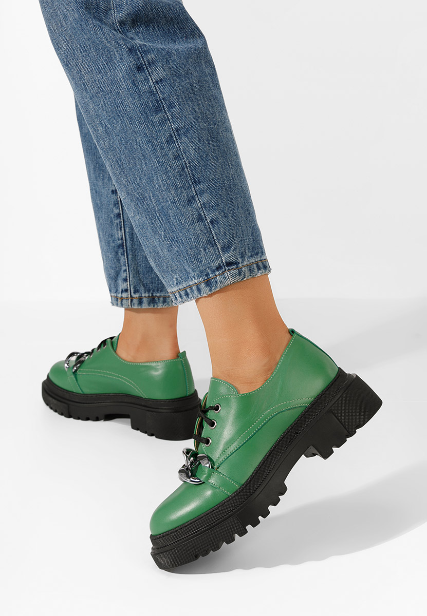Scarpe basse donna pelle Vorea Verdi