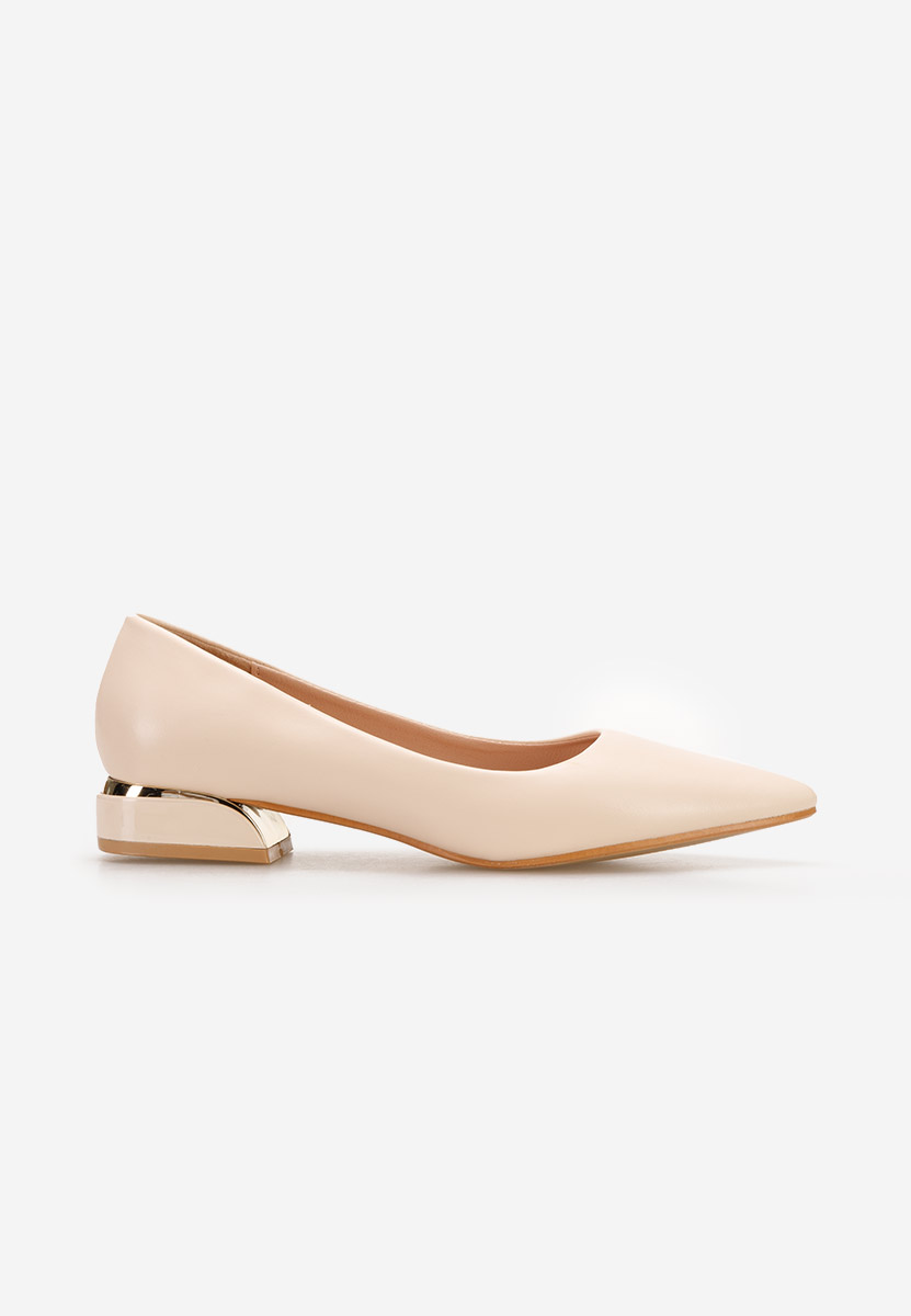 Décolleté tacco basso Bertesa V2 beige