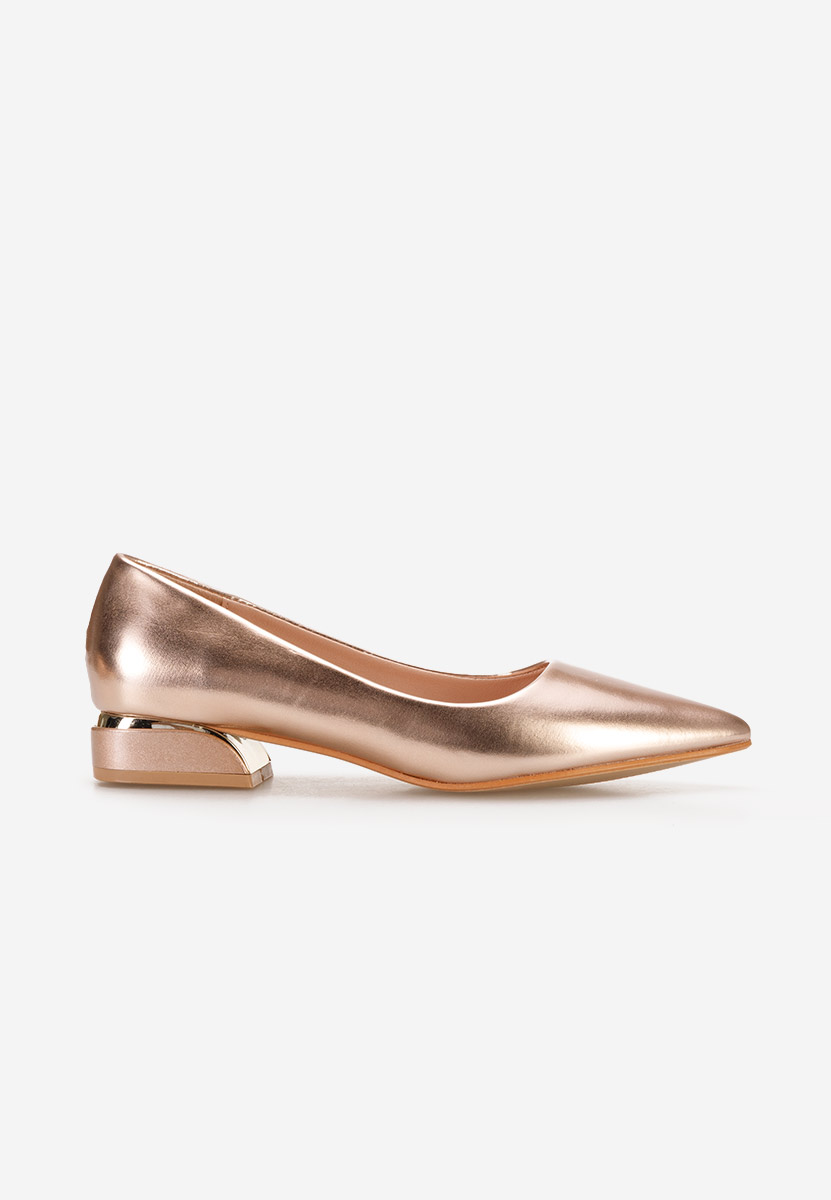 Décolleté tacco basso Bertesa V2 champagne