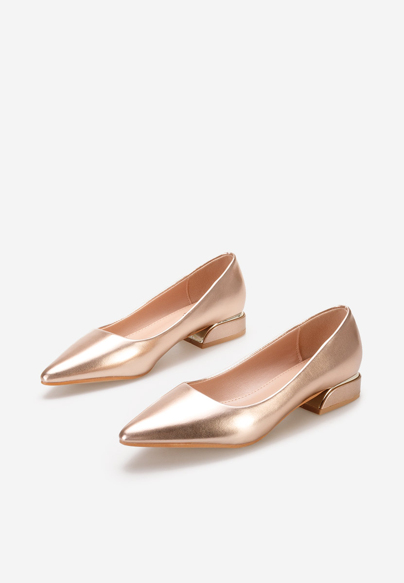 Décolleté tacco basso Bertesa V2 champagne