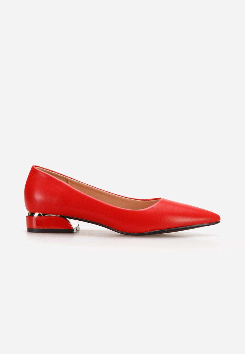Décolleté tacco basso Bertesa V2 rosso