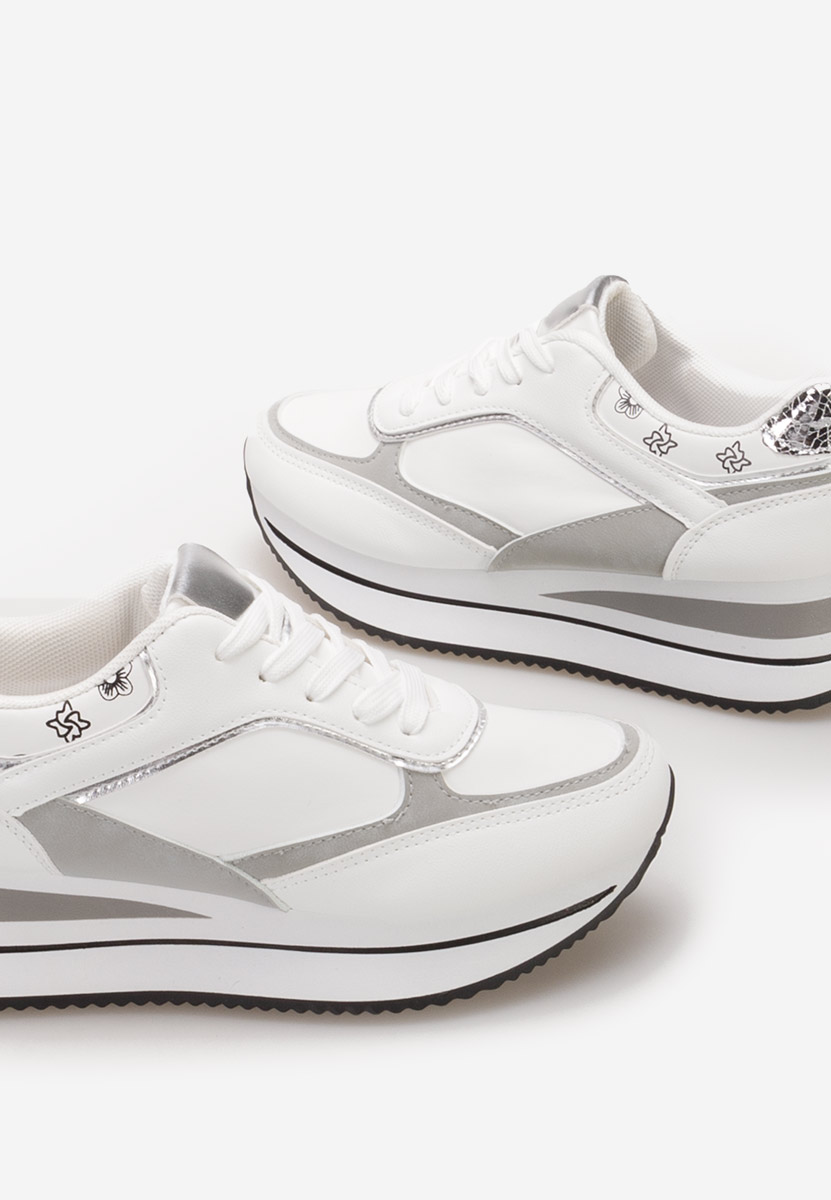 Sneakers con zeppa Aralda bianchi