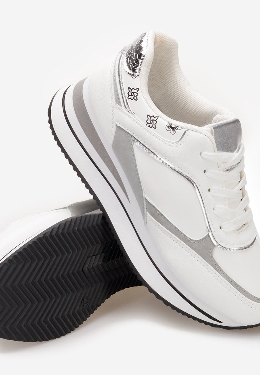 Sneakers con zeppa Aralda bianchi