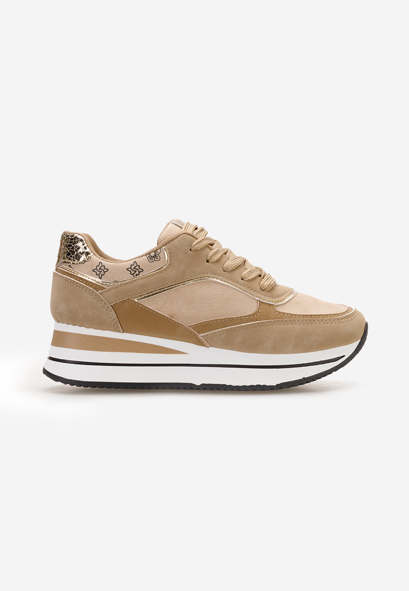 Sneakers con zeppa Aralda cachi
