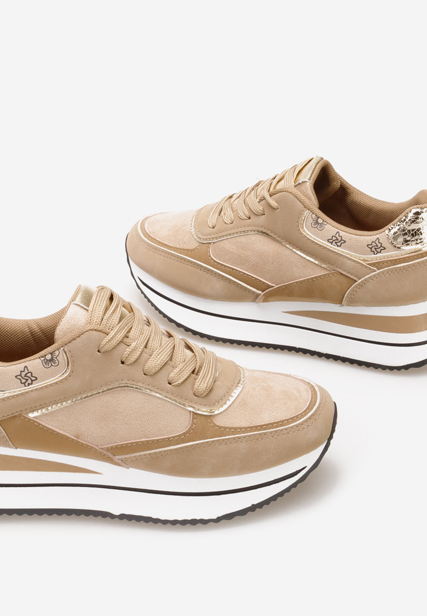 Sneakers con zeppa Aralda cachi