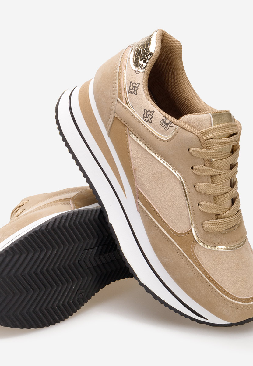 Sneakers con zeppa Aralda cachi