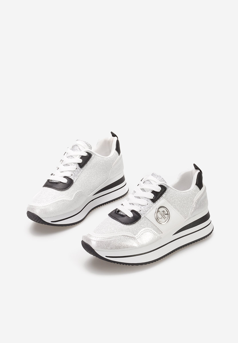 Sneakers con zeppa Zarida argento