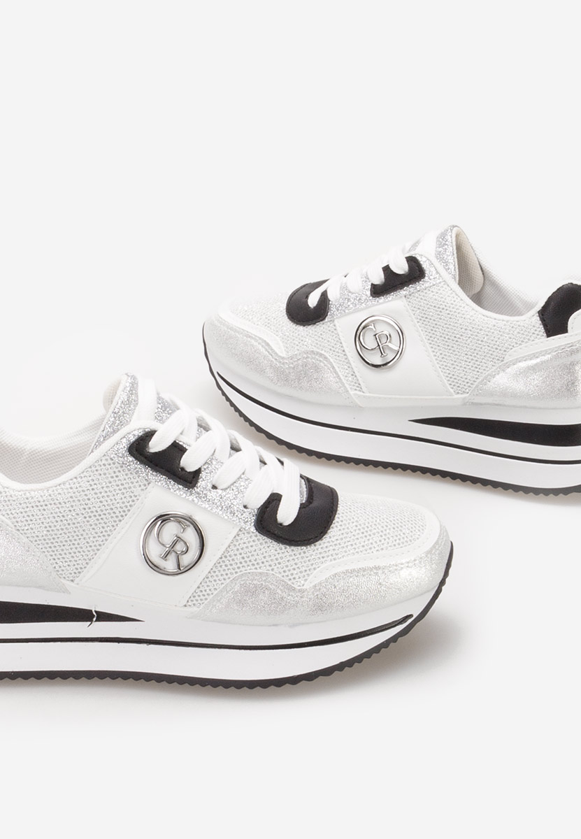 Sneakers con zeppa Zarida argento