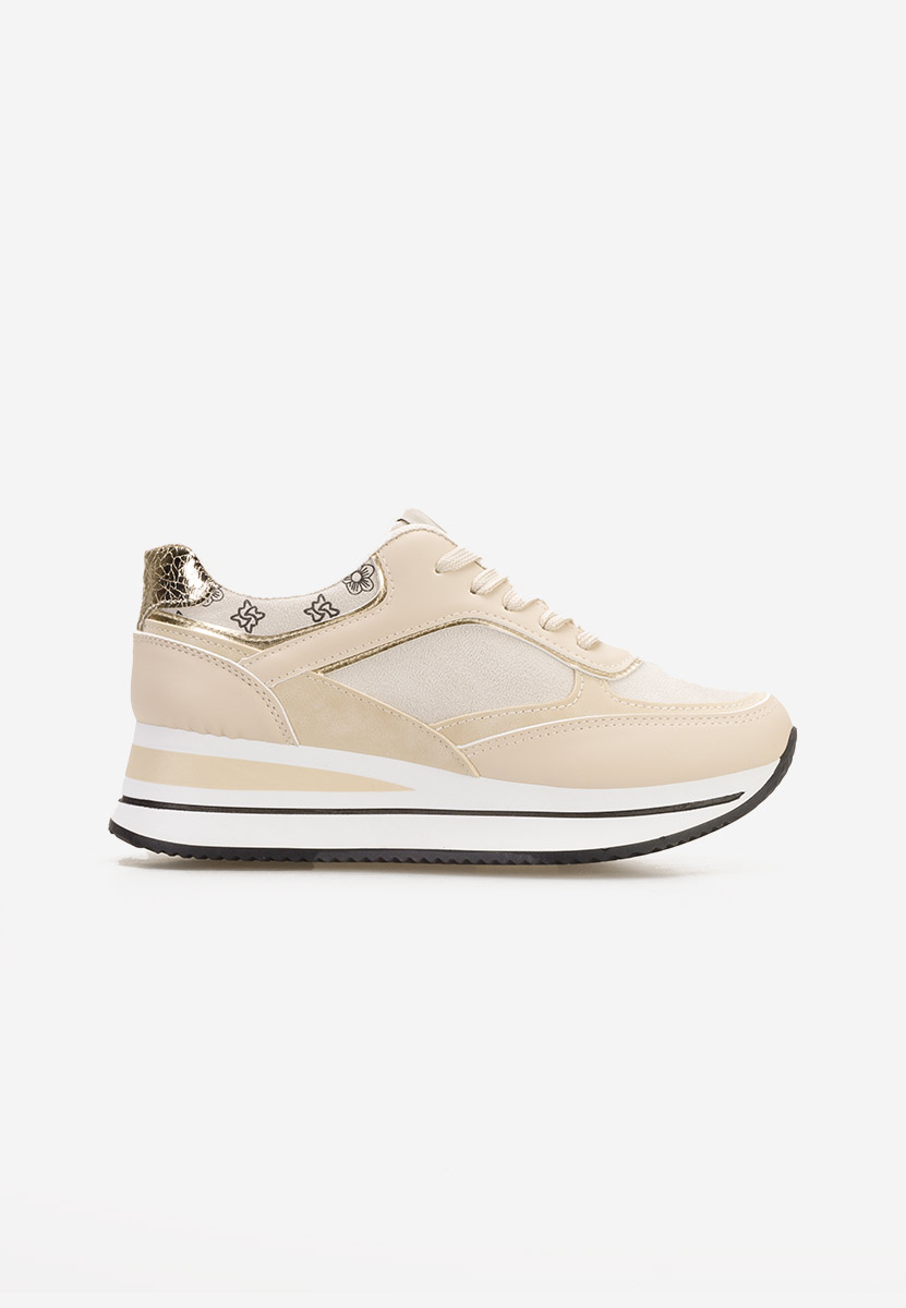 Sneakers con zeppa Aralda beige