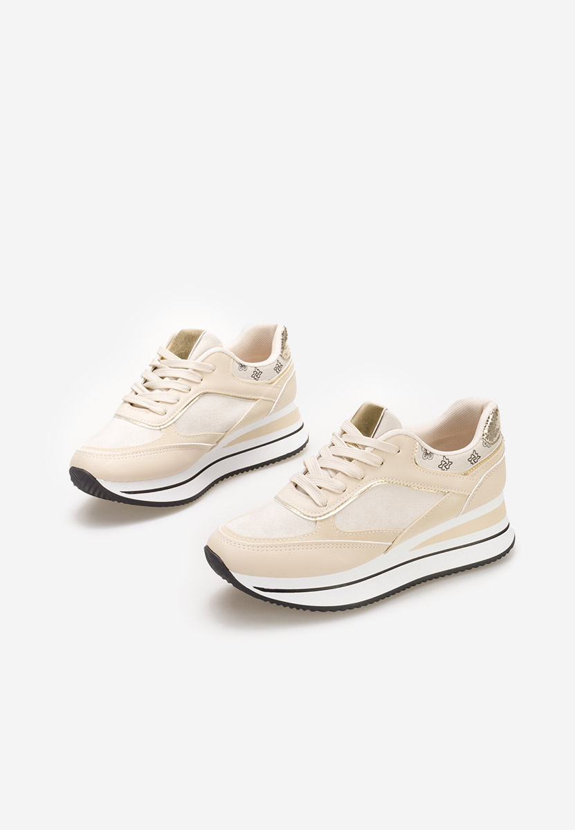 Sneakers con zeppa Aralda beige