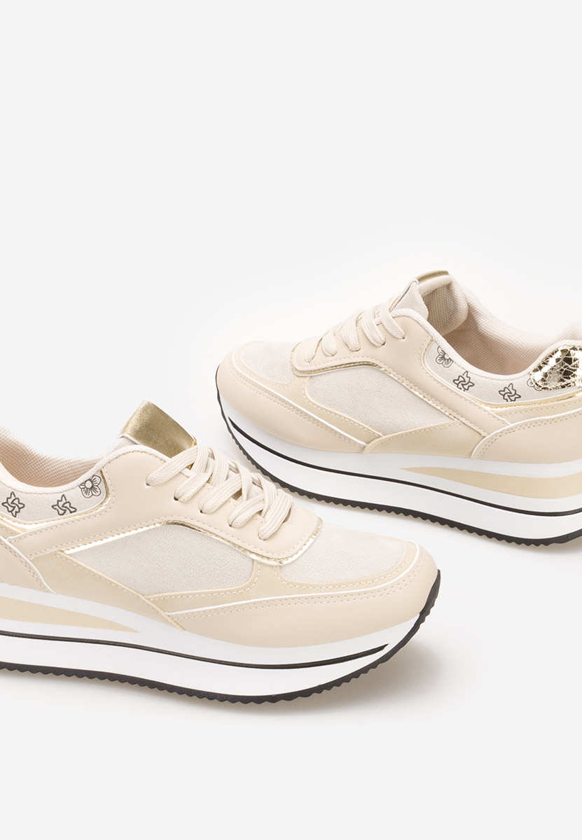 Sneakers con zeppa Aralda beige