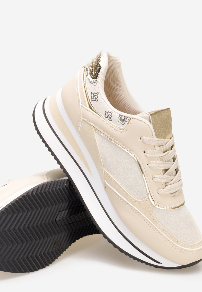 Sneakers con zeppa Aralda beige