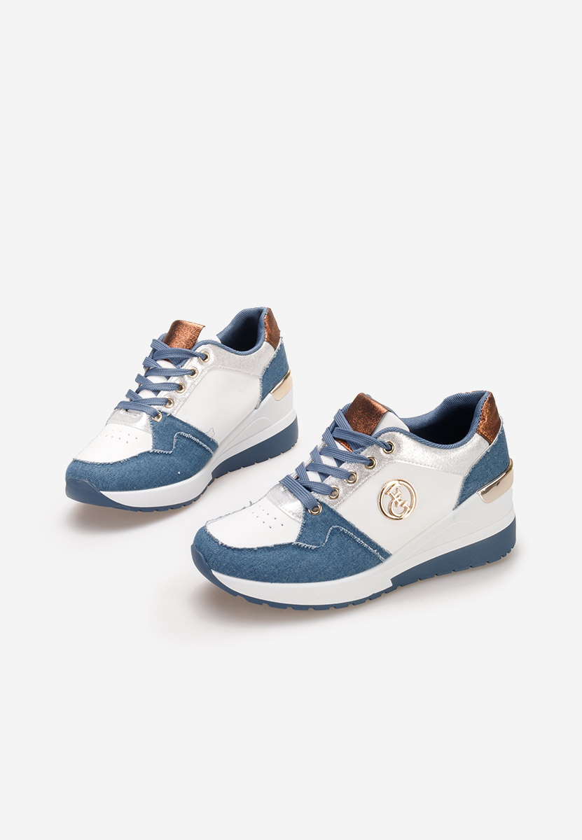 Sneakers con zeppa Elmyra blu marine