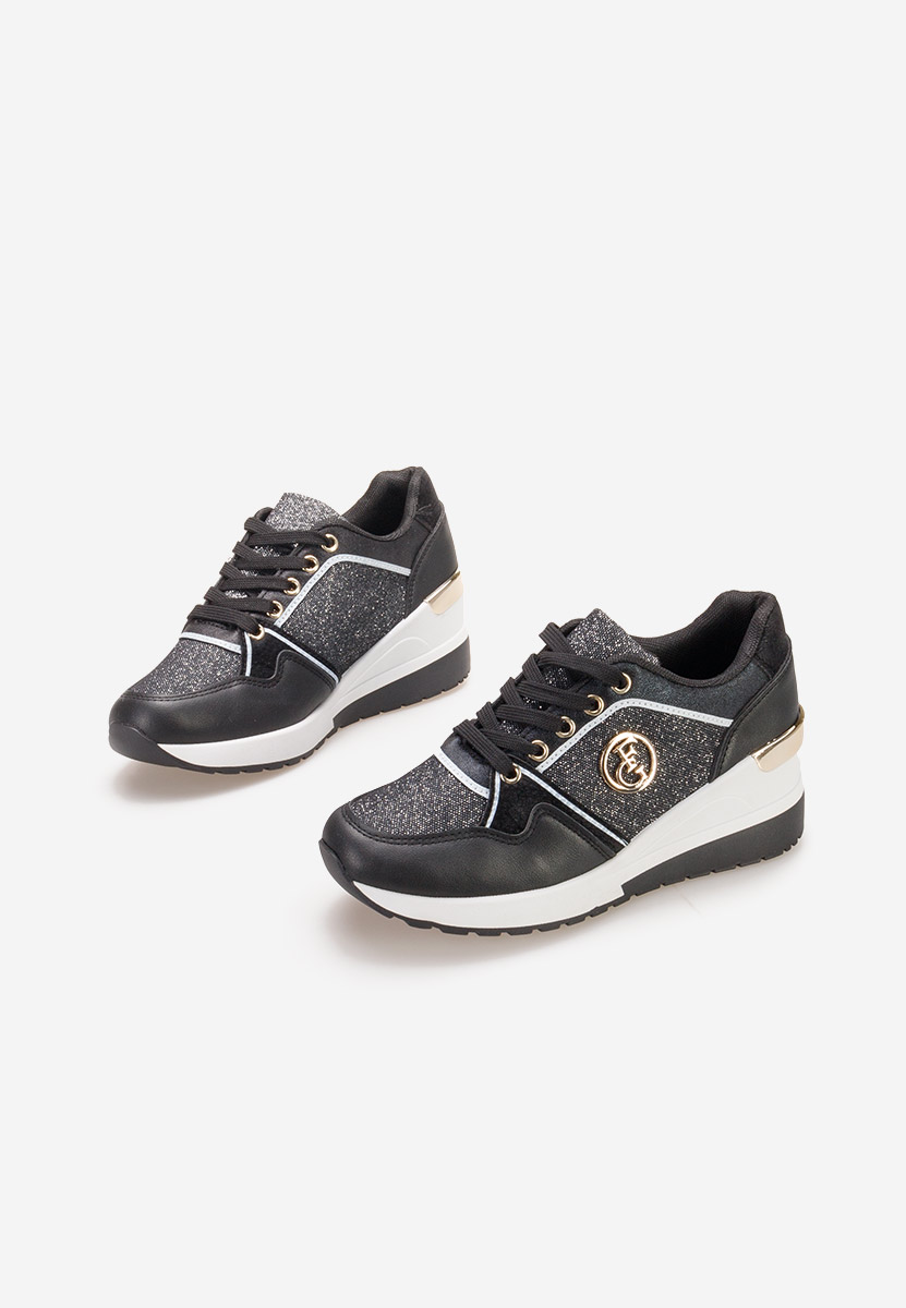 Sneakers con zeppa Elmyra nero