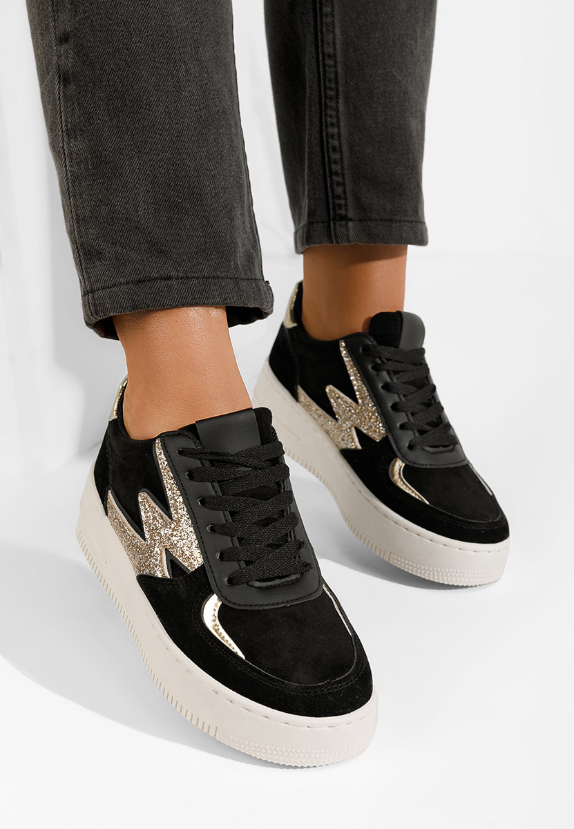 Sneakers con plateau Nadine nero