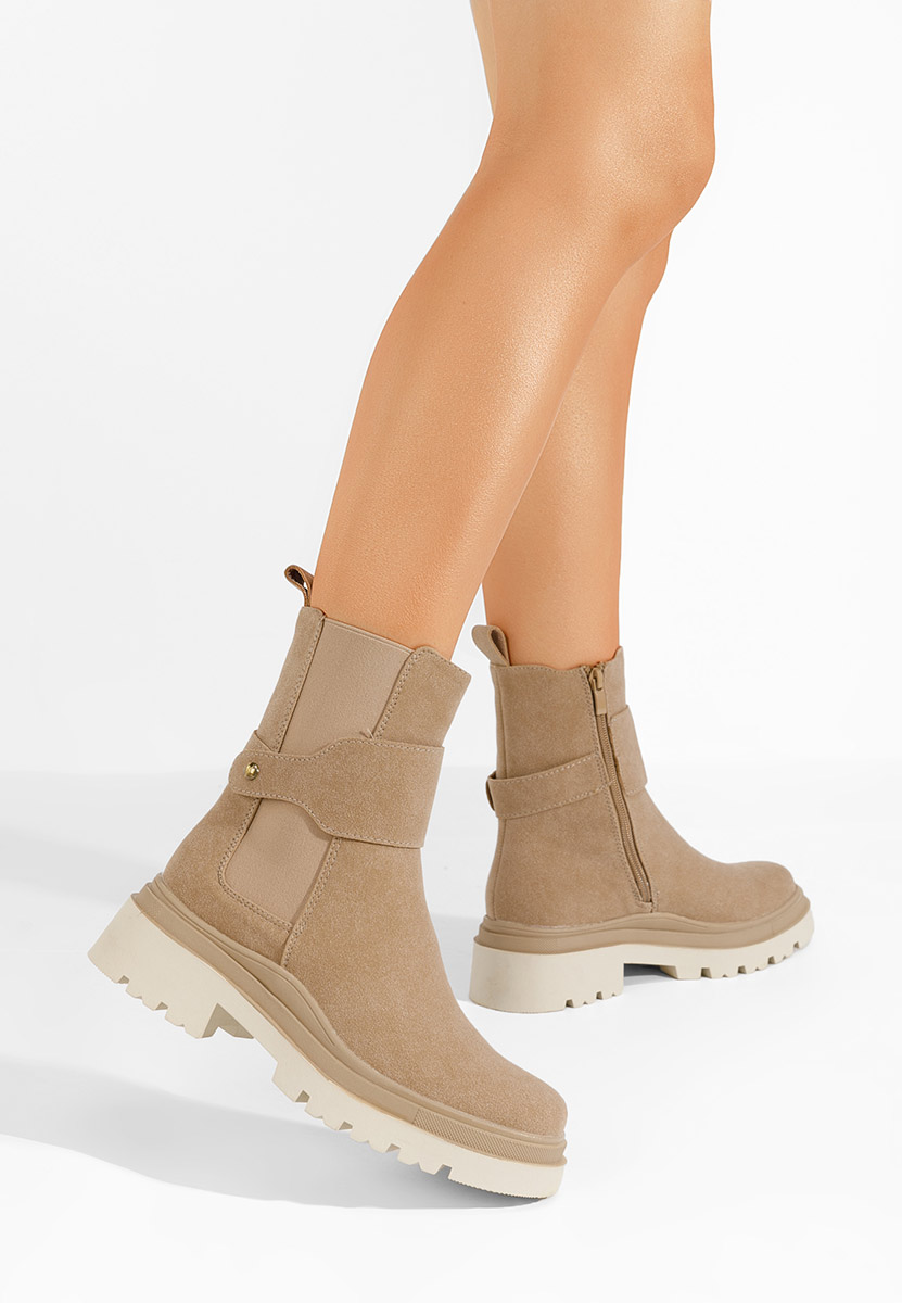 Stivaletti donna Kenyra Beige