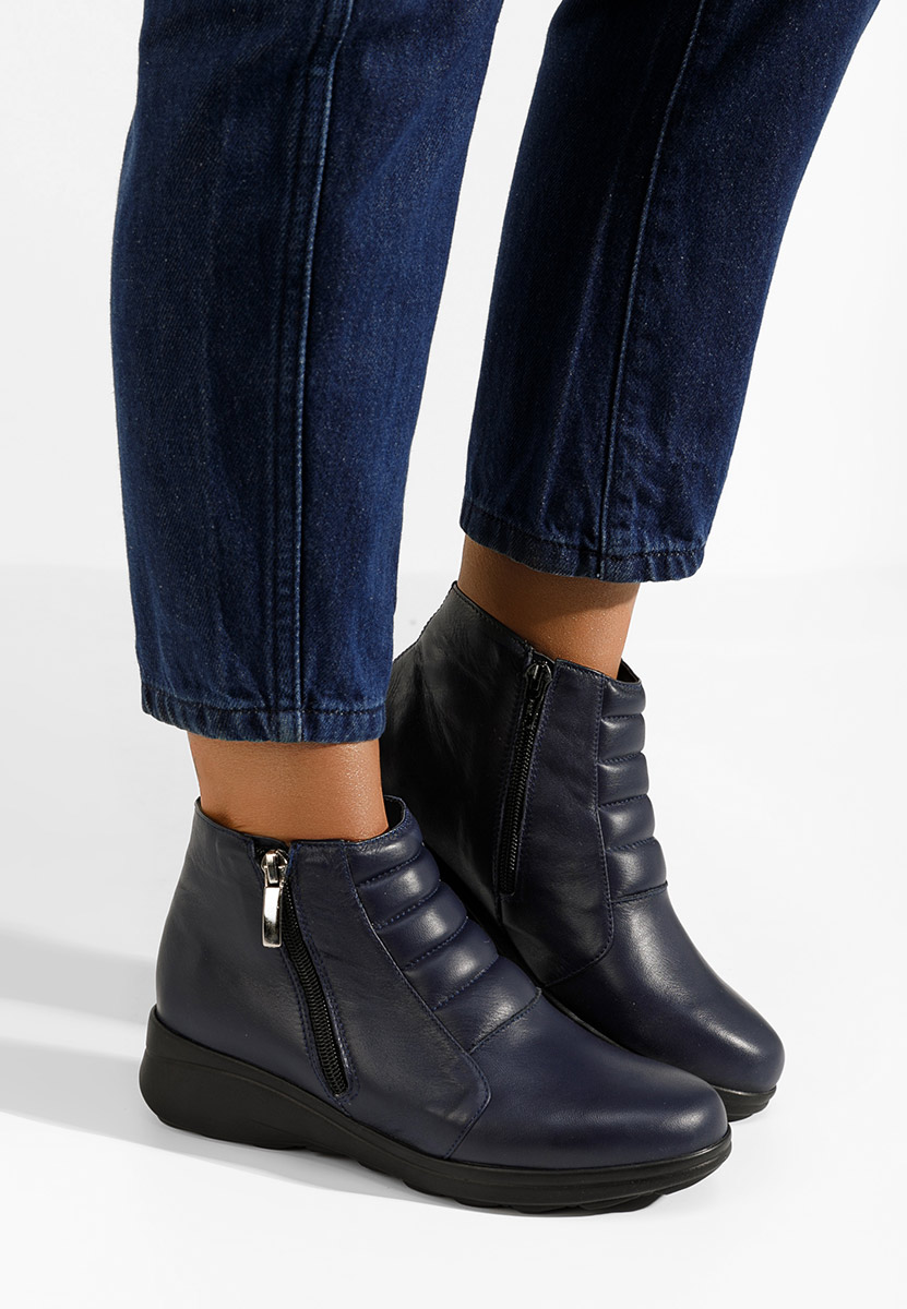 Stivaletti in pelle Soralia Blu marine