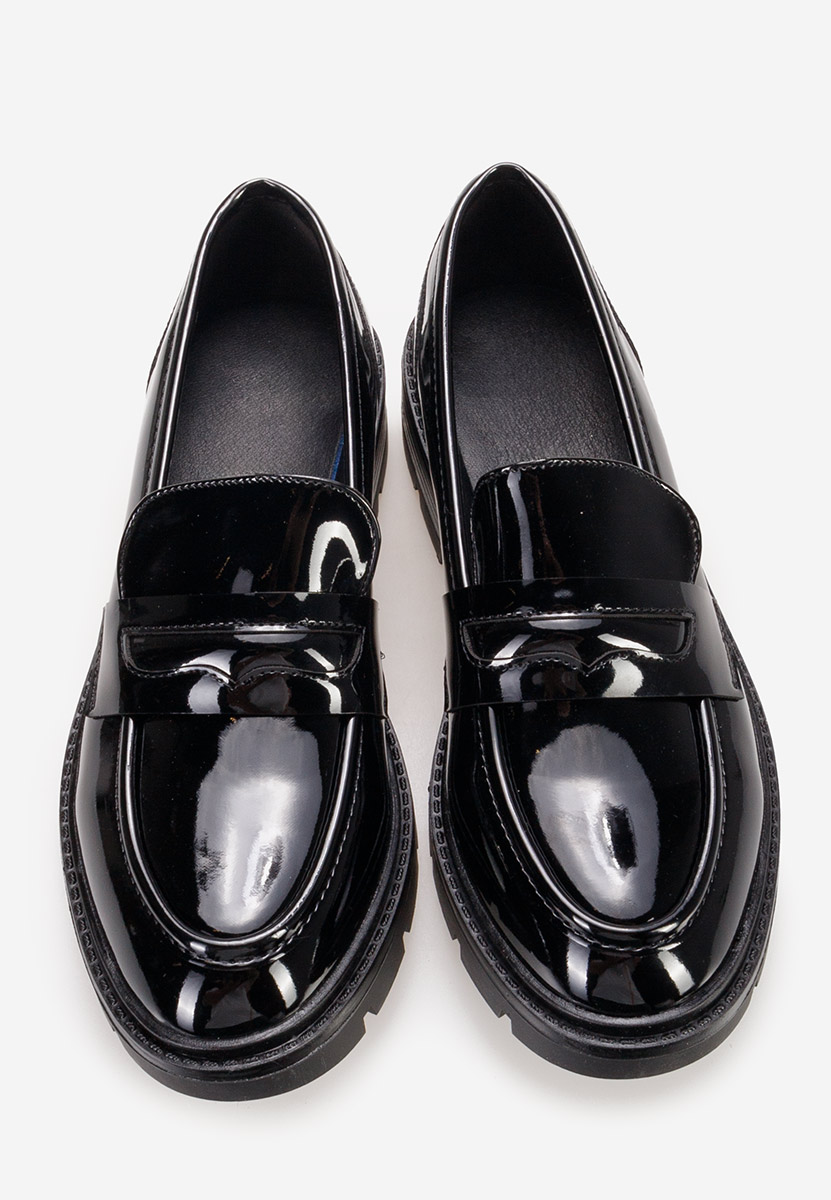 Mocassini con plateau Oprah nero