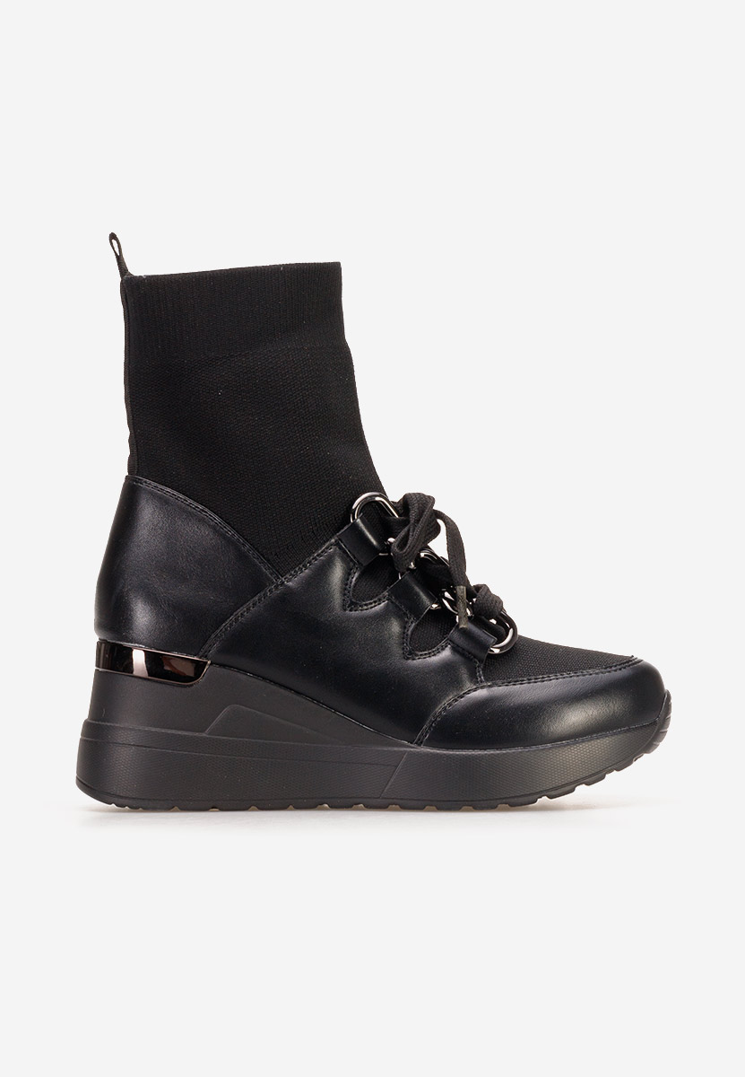 Sneakers con zeppa Tirina nero