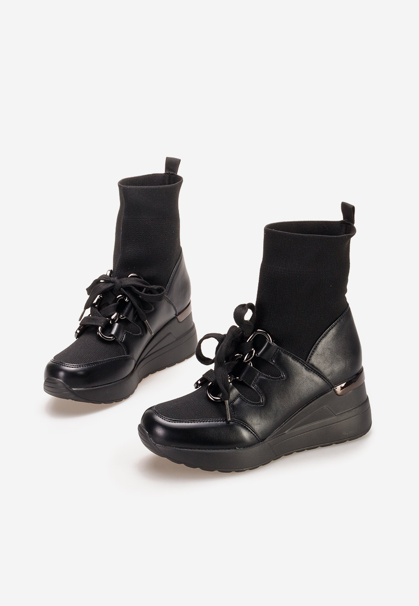 Sneakers con zeppa Tirina nero