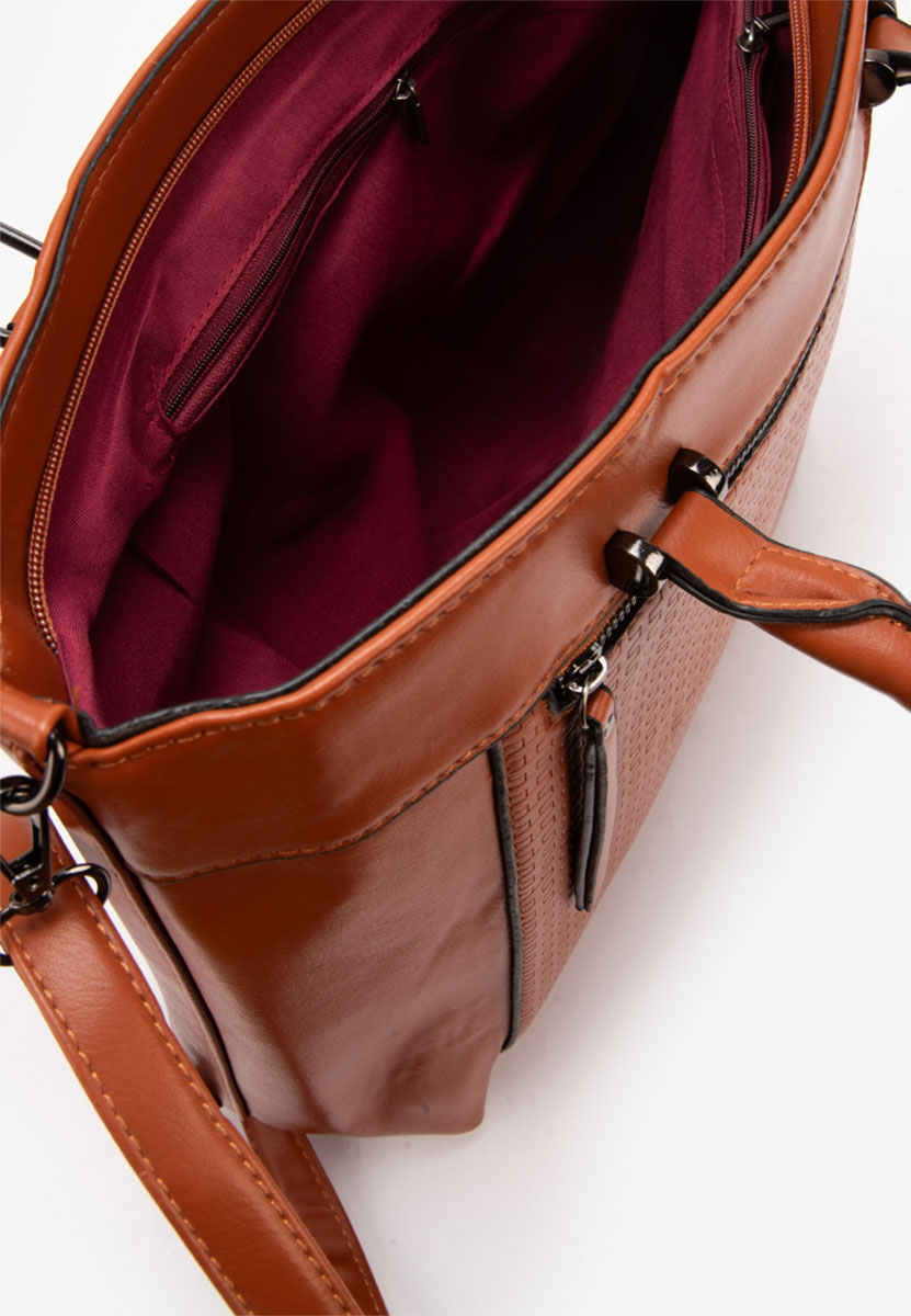 Borsa a mano Seziana marrone