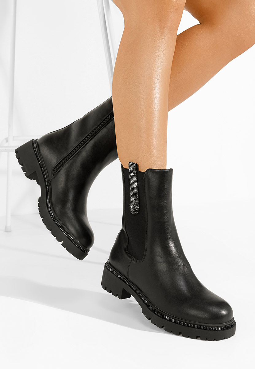 Stivaletto chelsea donna Nellie Nero