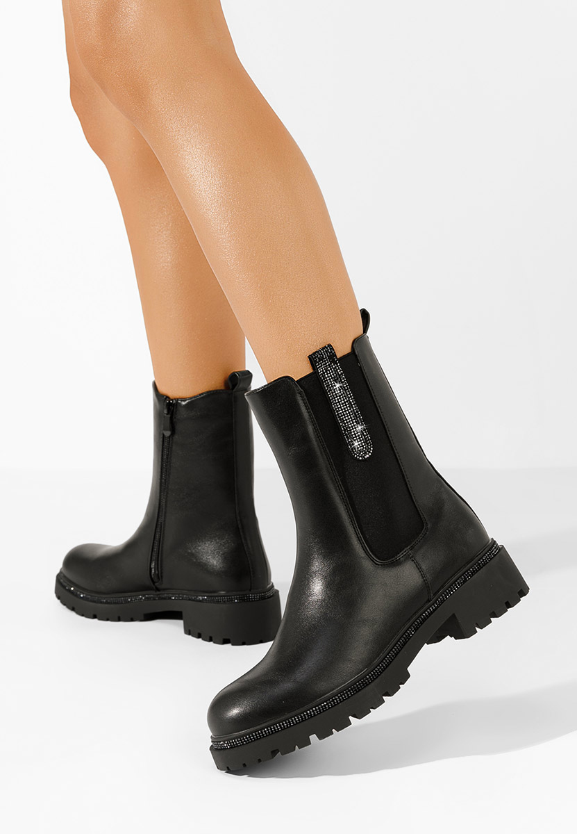 Stivaletto chelsea donna Nellie Nero