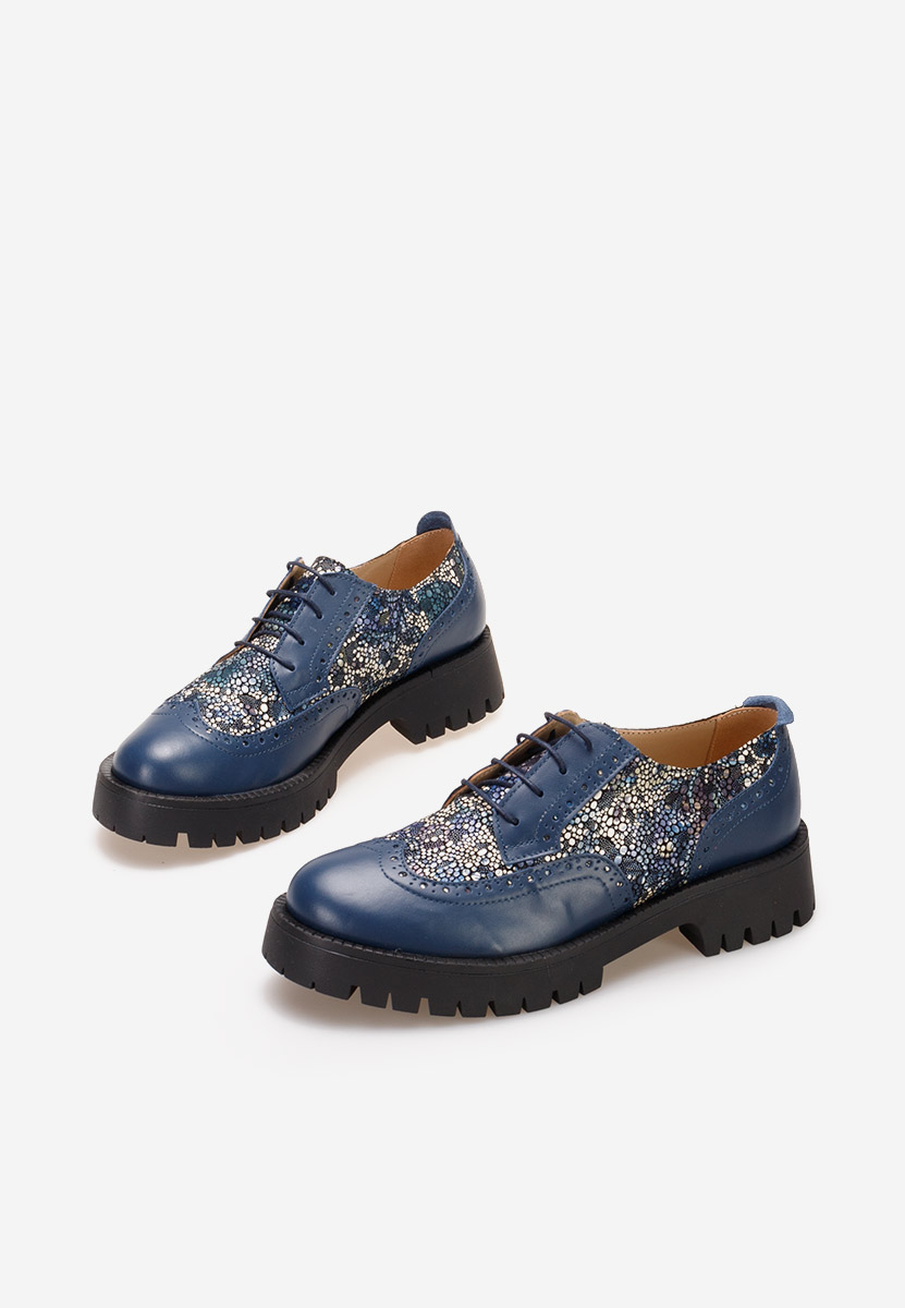 Scarpe brogue donna Flexa Blu