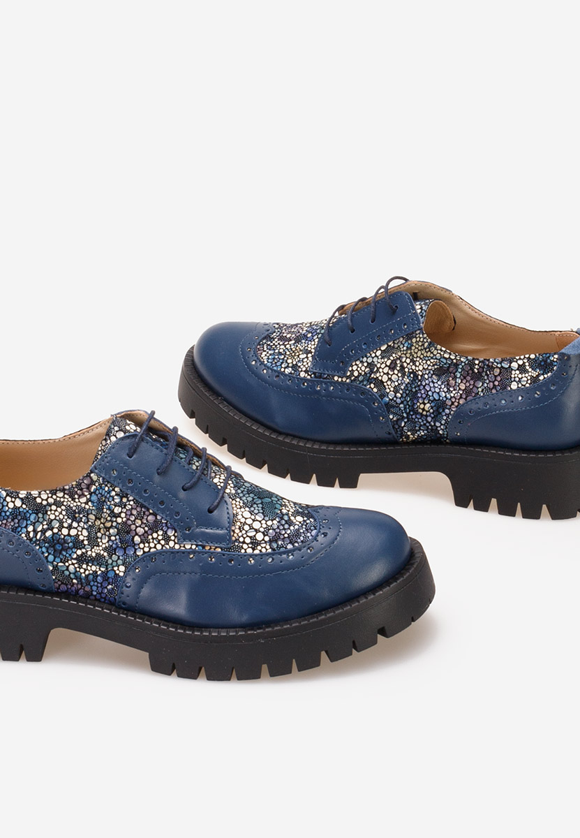 Scarpe brogue donna Flexa Blu