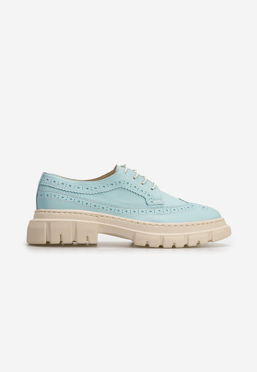 Scarpe derby pelle Henise Azzurro