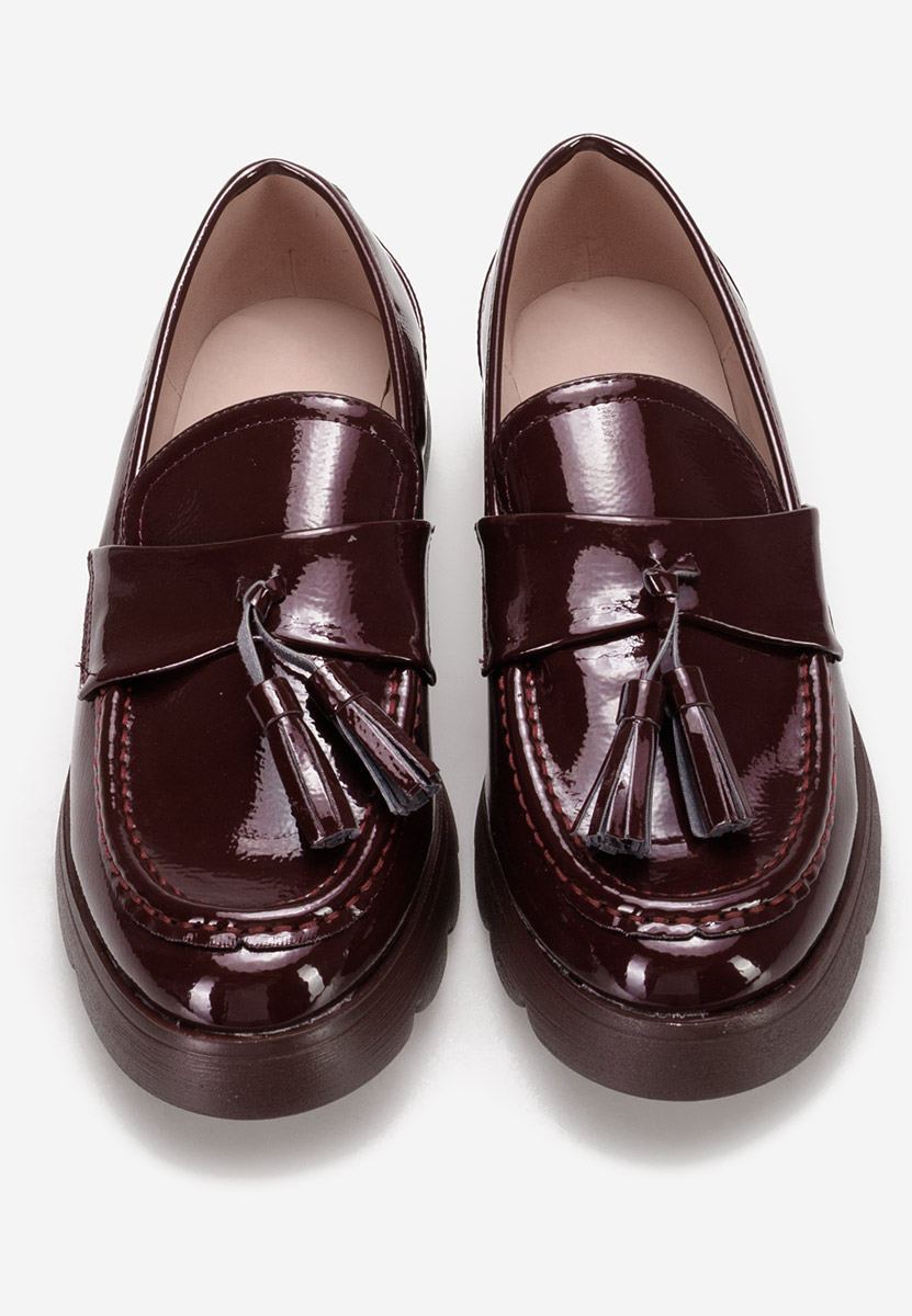 Mocassini con plateau Laratta granata Mocassini con plateau Laratta granata