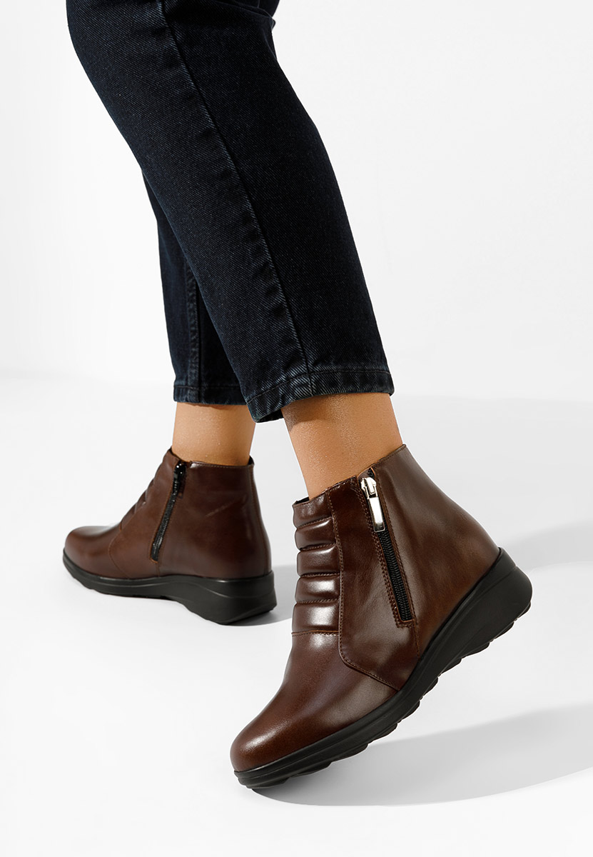 Stivaletti in pelle Soralia Marrone