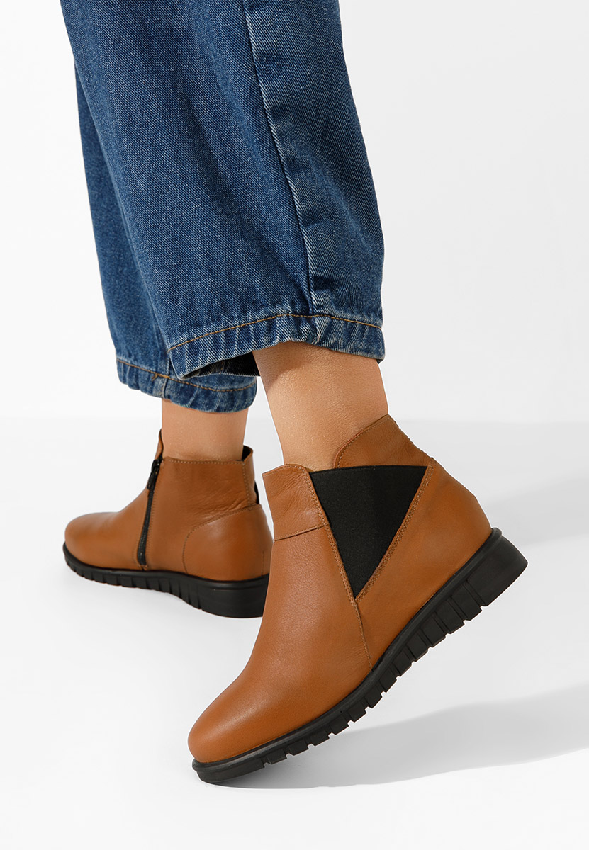 Stivaletti in pelle Kiesa Camel