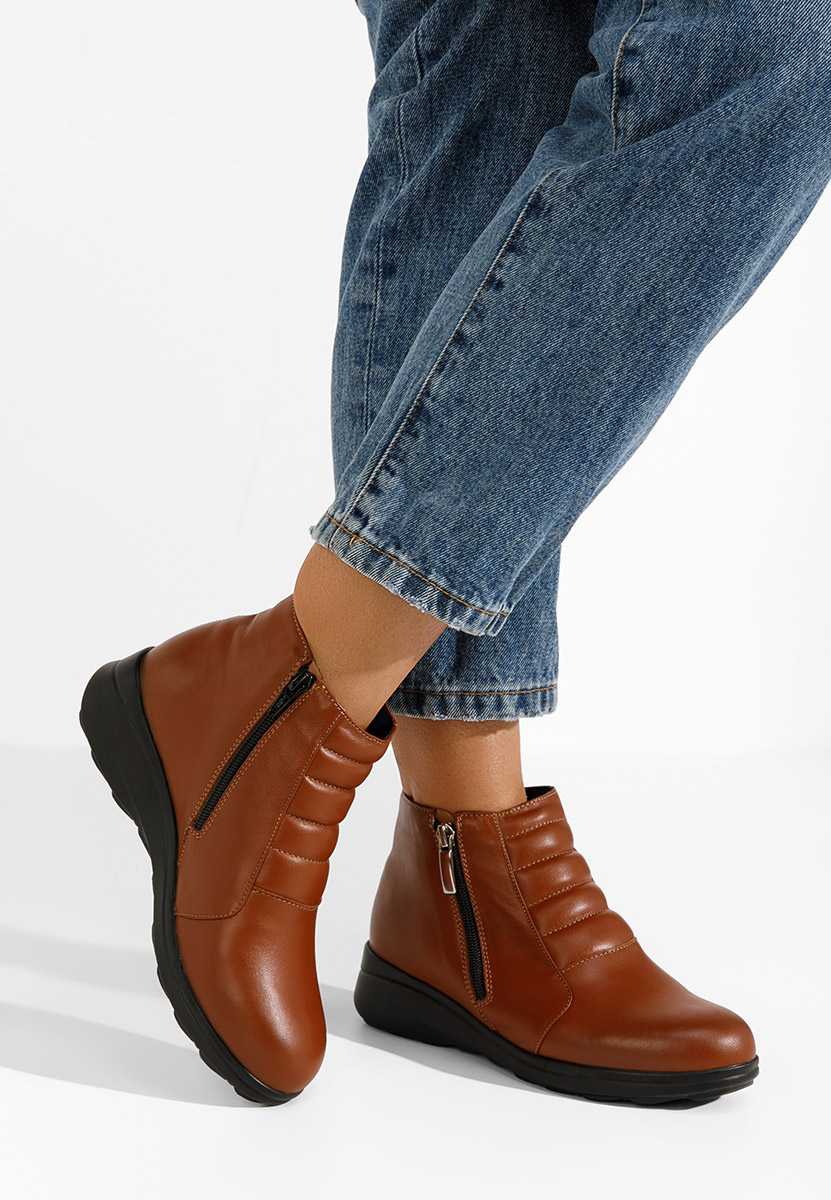 Stivaletti in pelle Soralia Camel