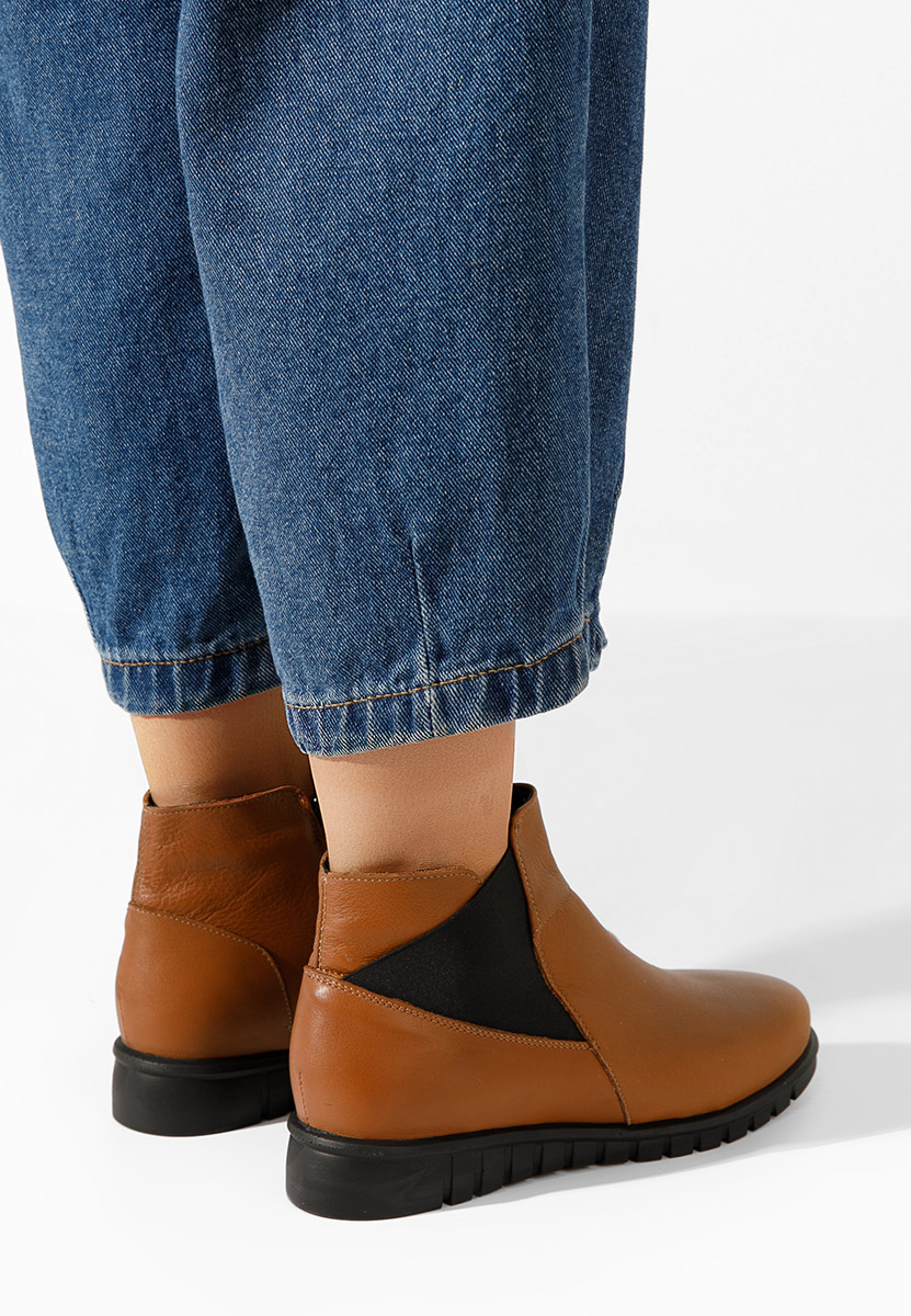 Stivaletti in pelle Kiesa Camel