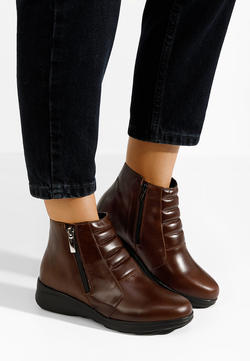 Stivaletti in pelle Soralia Marrone