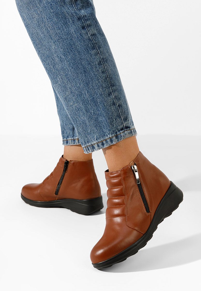 Stivaletti in pelle Soralia Camel