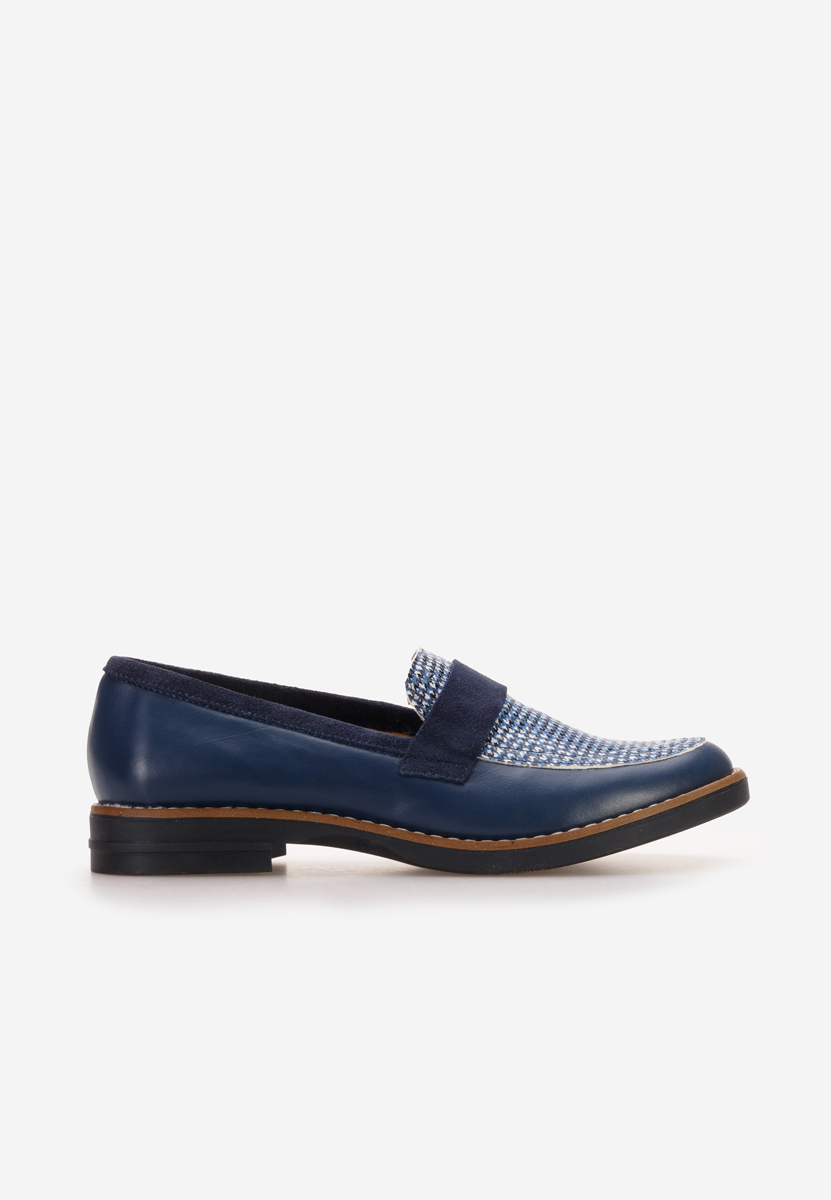 Mocassini donna pelle Aleda Blu marine