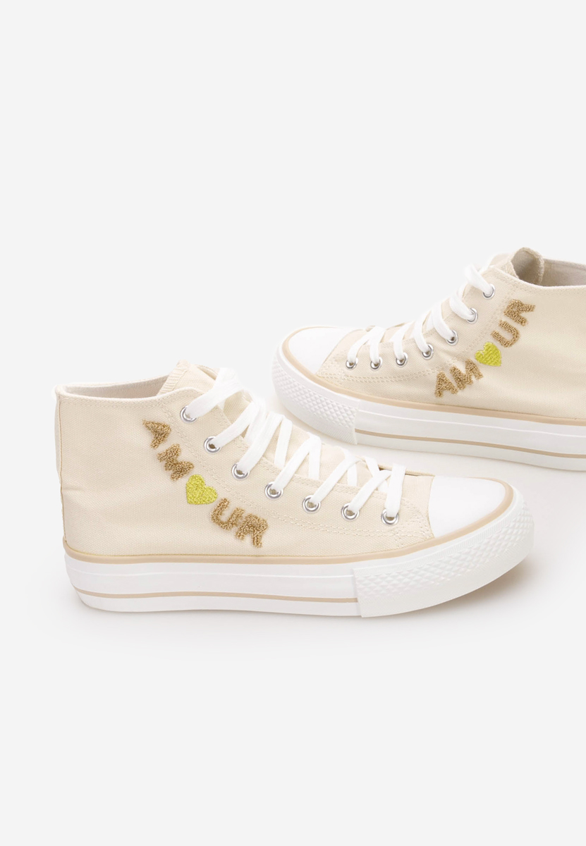 Scarpe da ginnastica High-Top Sedecta beige