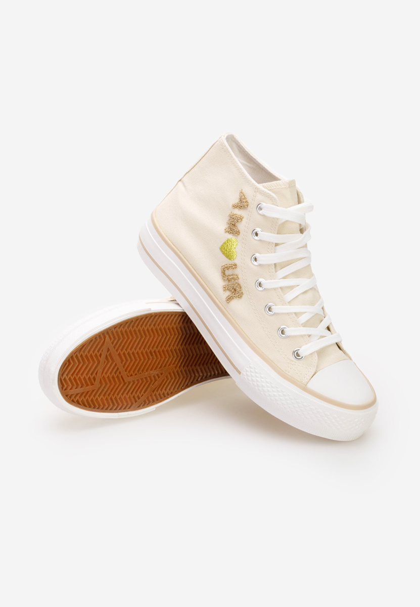 Scarpe da ginnastica High-Top Sedecta beige