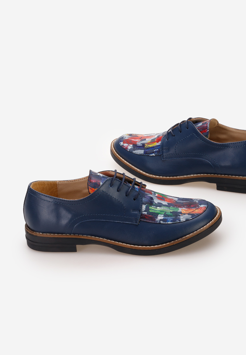 Scarpe derby pelle Radiant V5 Blu marine