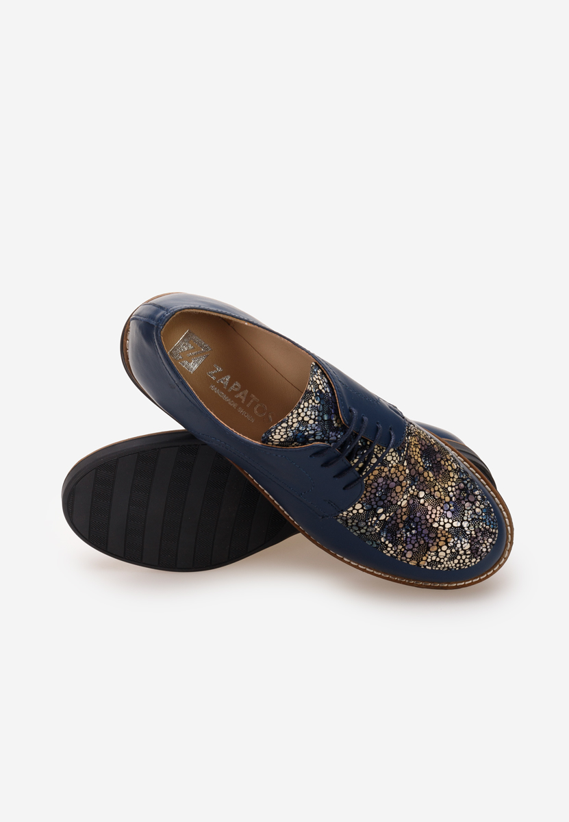 Scarpe derby pelle Radiant Blu marine