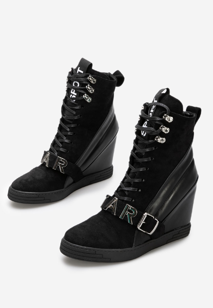 Sneakers con zeppa Candy nero