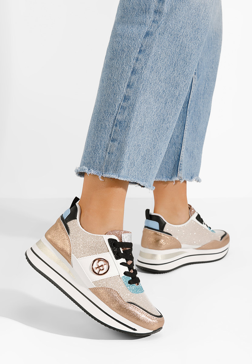 Sneakers con zeppa Zarida V2 champagne